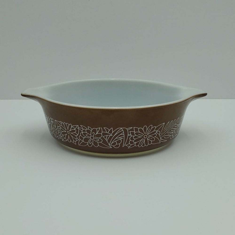 Pyrex 471-B 500 ml Woodland Brown Round Casserole Dish